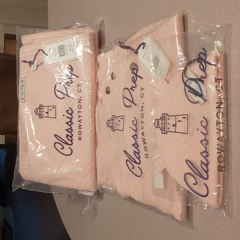 Classic Prep Quilted Knit Blanket; Reese Romper 18-24 & Quilted Knit Hat OS  NWT